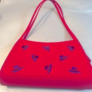 Sandol living fashion Red purse "Red Hat Ladies" Shoulder Bag
